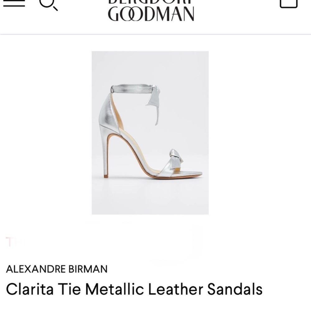Alexandre Birman Clarita 100 Silver Sandals
